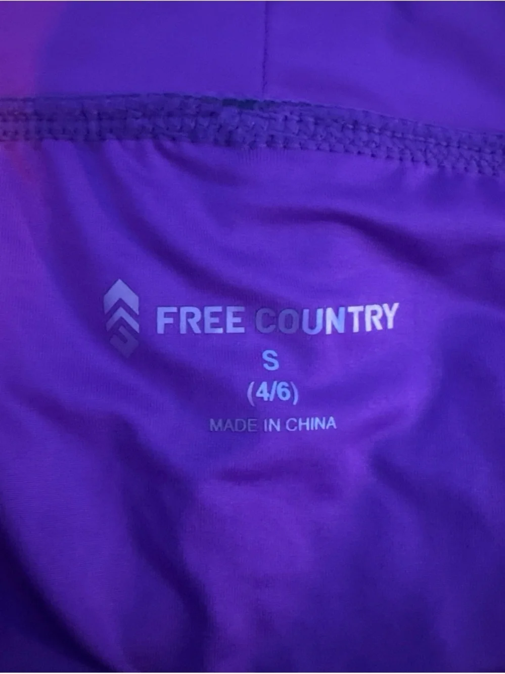 Free Country Purple Patterned One-Piece Swim with Navy Shorts